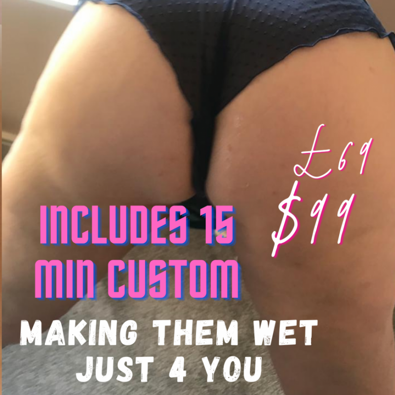 USED Dirty Sticky Knickers Blue frills